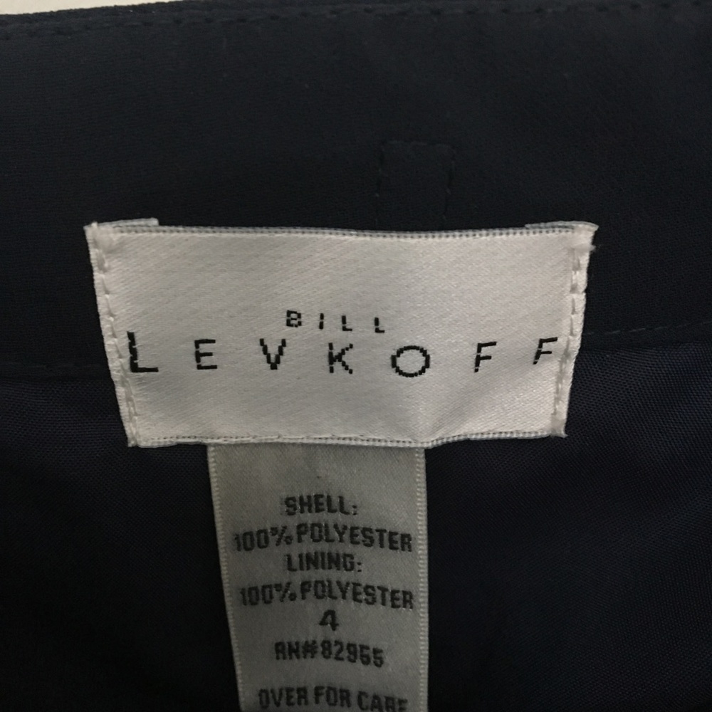 Bill Levkoff Strapless Navy Cocktail Dress Size 4 - Picture 2 of 7